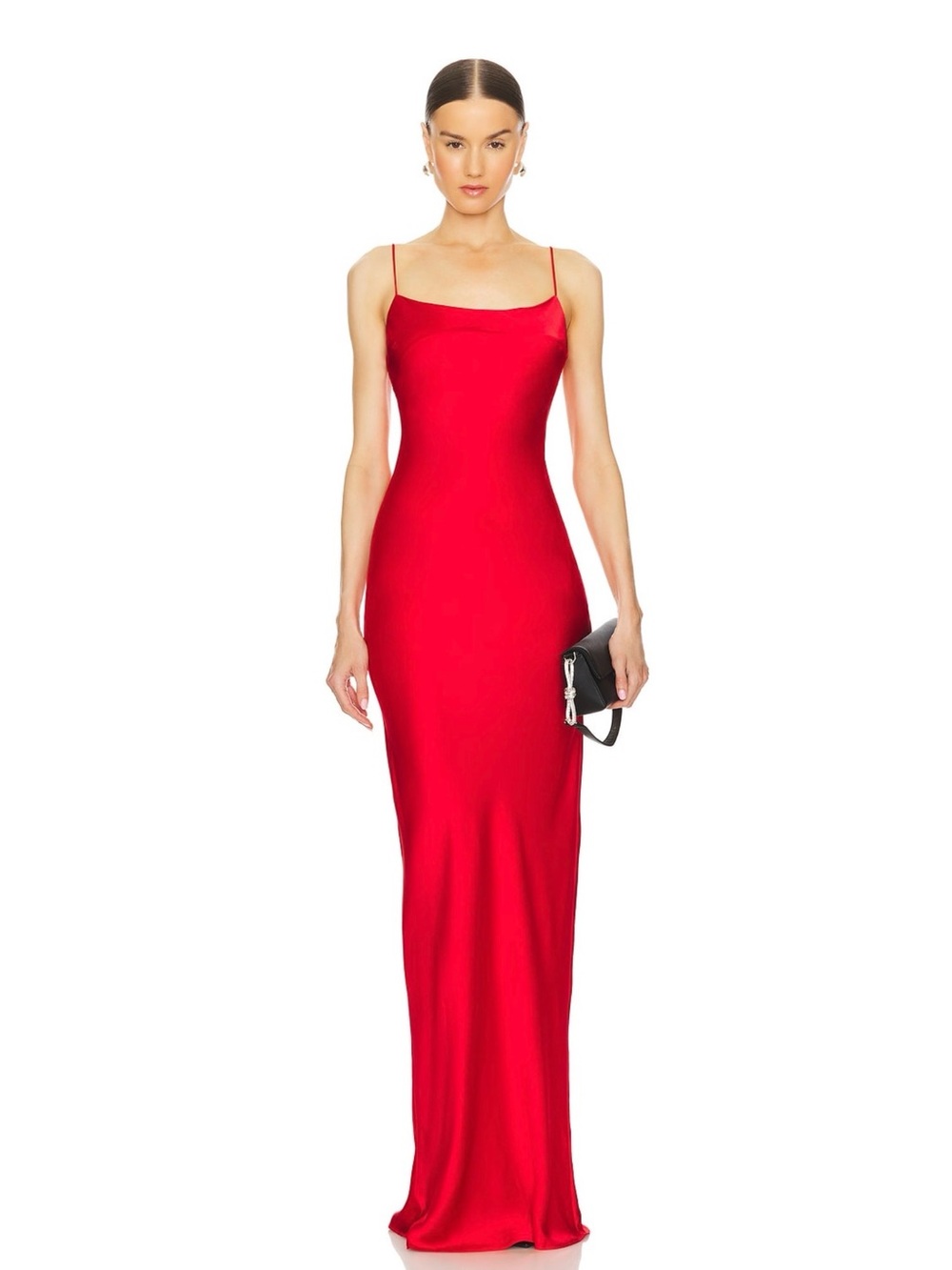 Lovers + Friends Misha Red Spaghetti-Strap Maxi Gown